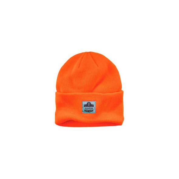 Ergodyne N-Ferno 6806 Rib Knit Beanie Hat Cuffed Orange