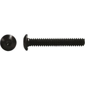 4-40 x 3/8"" Button Socket Cap Screw - Steel - Black Oxide - UNC - Pkg of 100 -