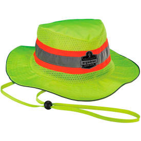 12593 Chill-Its 8935MF Evaporative Headwear Hi-Vis Ranger Hat w/MF Lime S/M