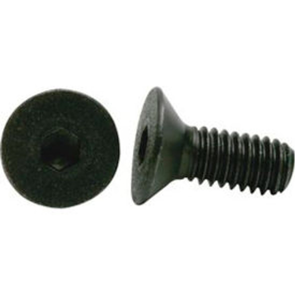 10-24 x 1/2"" Flat Socket Cap Screw - Steel - Black Oxide - UNC - Pkg of 100 - U