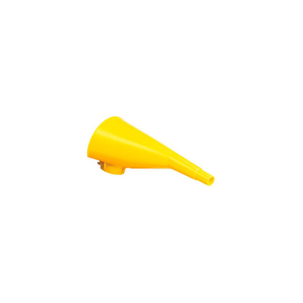 Eagle 10"" Polyethylene Funnel for Metal Type I Cans - Yellow F15FUN