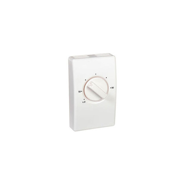 Wall Mount Line Voltage Thermostat Single Pole White