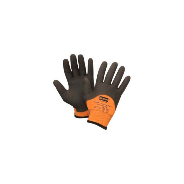 North Flex Cold Grip Plus 5 Cut-Resistant Gloves Hi-Vis Orange/Black Size M 1 Pa