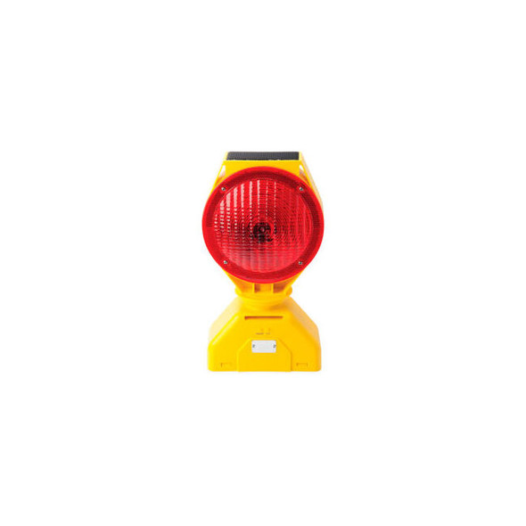 5785445 Individual Solar LED Barricade Light Red 3-Way On/Off Switch