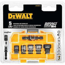 DeWalt Impact Ready Cleanable Nut Driver DWADND-5 5 Piece Socket Set