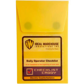 Ideal Warehouse Electric Counterbalance Forklift Checklist Caddy 70-1071