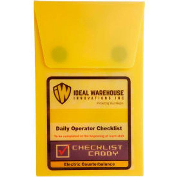 Ideal Warehouse Electric Counterbalance Forklift Checklist Caddy 70-1071