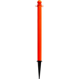 Global Industrial Plastic Ground Pole 35""H Safety Orange