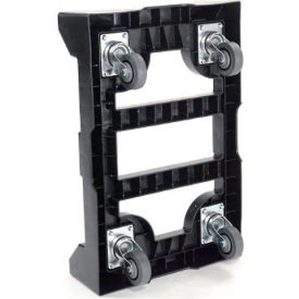 Global Industrial Plastic Container Dolly W/Casters 27-1/2""Lx18""W 650 Lb. Capa