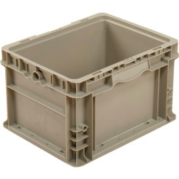 Global Industrial Stackable Straight Wall Container Solid 12""L x 15""W x 9""H G