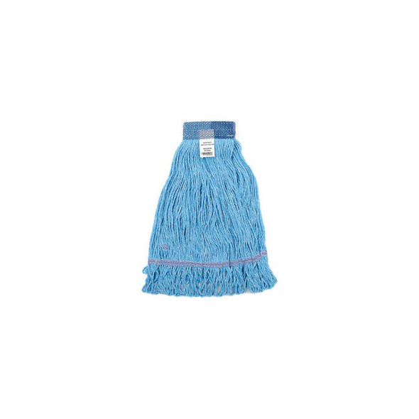 Global Industrial Large Blue Looped Mop Head Wide Band