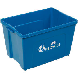 Global Industrial Curbside Recycling Bin 18 Gallon Blue