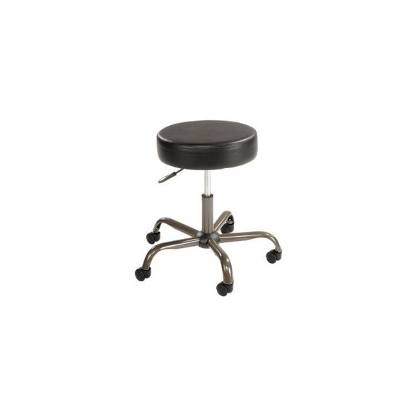 Interion Antimicrobial Medical Stool - Vinyl - Black