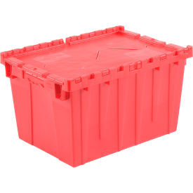Global Industrial Plastic Attached Lid Shipping & Storage Tote 21-7/8""x15-1/4""