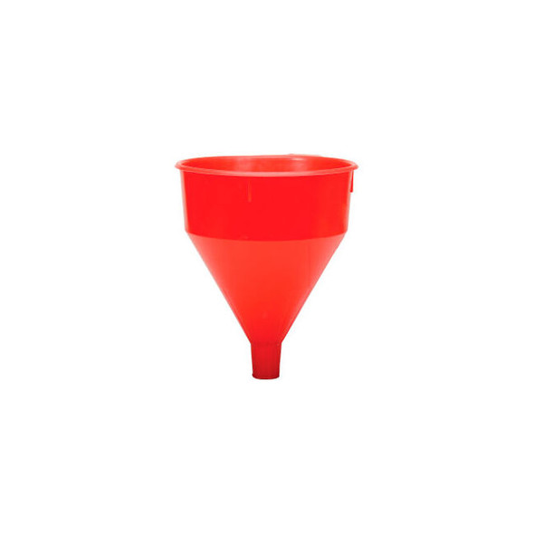 Funnel King Red Safety Polyethylene 6 Quart Funnel - 32005
