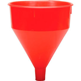 Funnel King Red Safety Polyethylene 6 Quart Funnel - 32005