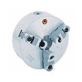 Bison 3-Jaw (2 Piece) Scroll Chuck Semi-Steel Body Plain Back 6""