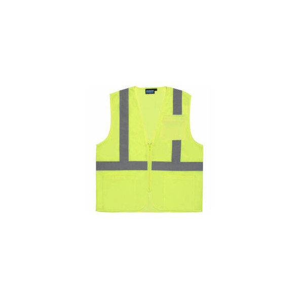 ERB Aware Wear S363P ANSI Class 2 Economy Mesh Safety Vest Zipper Closure 2XL Li