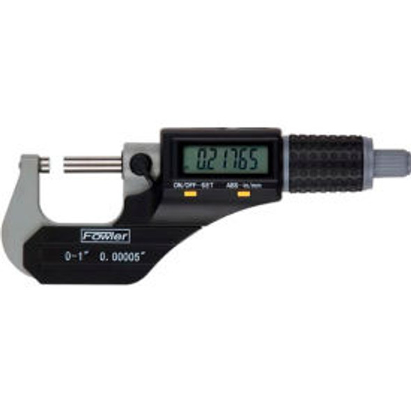Fowler Xtra Value 0-1""/25.4MM IP54 Digital Micrometer Data Output & Ratchet Sto