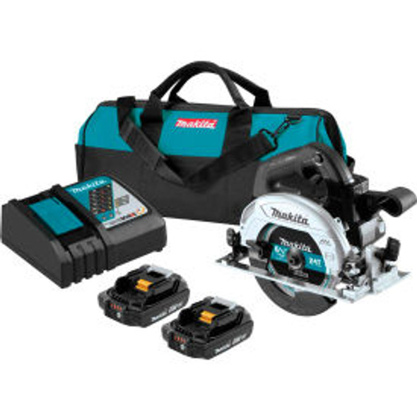 Makita LXT Cordless 6-1/2"" Circular Saw Kit Lithium-Ion Brushless 2.0Ah 18V 500