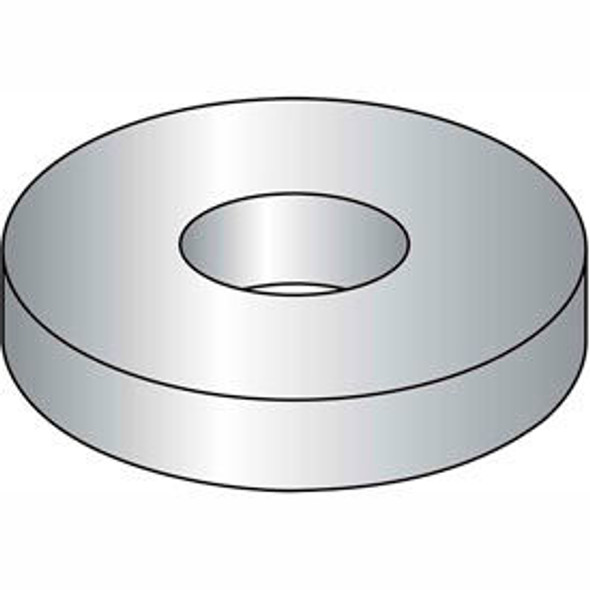 #8 Flat Washer - SAE - 3/16"" I.D. - Steel - Zinc Plated - Grade 2 - Pkg of 100