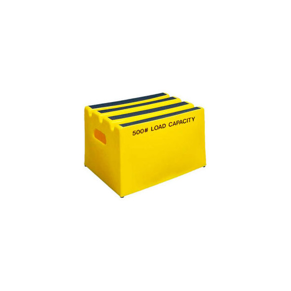 1 Step Plastic Step Stand - Yellow 19-1/2""W x 14""D x 12""H - ST-1 YEL
