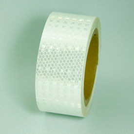 Super Brite Reflective Tape White 2""W x 30'L Roll HRT230WH