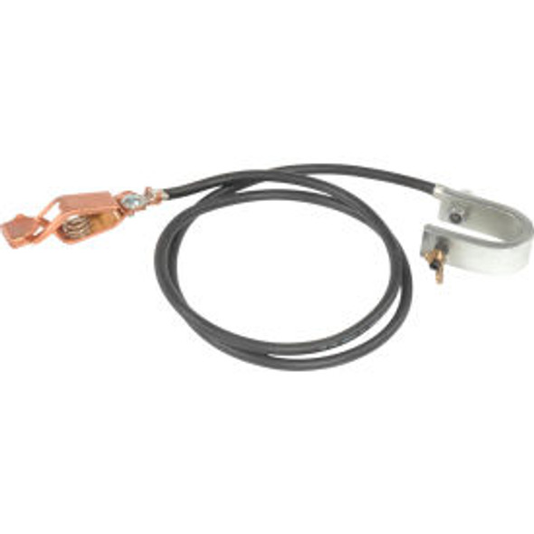 Wesco Drum Grounding Wire 272032 - 3' with C-Clamp & Alligator Clip
