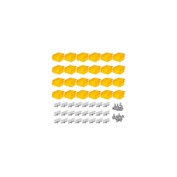 Triton Products Small Pegboard Hanging Bin System 24 pc