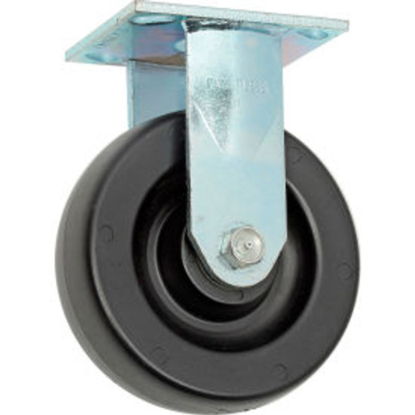 Faultless Rigid Plate Caster 3461-6 6"" Polyolefin Wheel