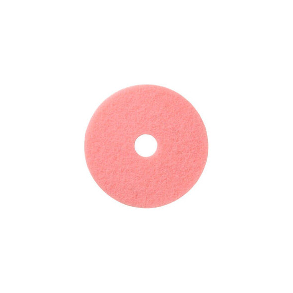 Global Industrial 20"" Burnishing Pad Pink 5 Per Case
