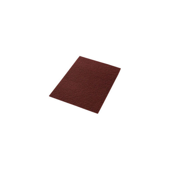 Global Industrial 14"" x 20"" Stripping Pad Maroon 10 Per Case