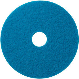 Global Industrial 17"" Scrubbing Pad Blue 5 Per Case
