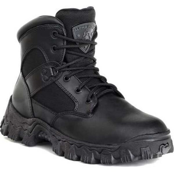 Men's 6-Inch Work Boot, 11 1/2, Composite Toe, 6 in H, Black, FQ0006167