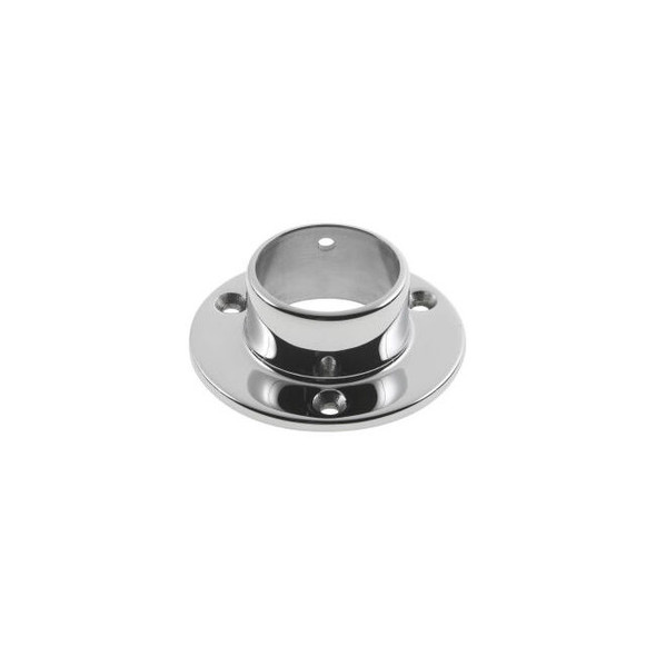 Lavi Industries Flange Wall for 1.5"" Tubing Polished 316 Stainless Steel
