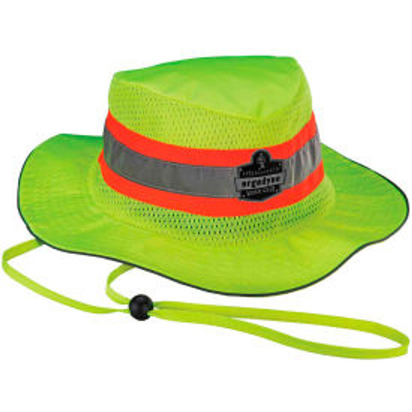 12595 Chill-Its 8935MF Evaporative Headwear Hi-Vis Ranger Hat w/MF Lime L/XL