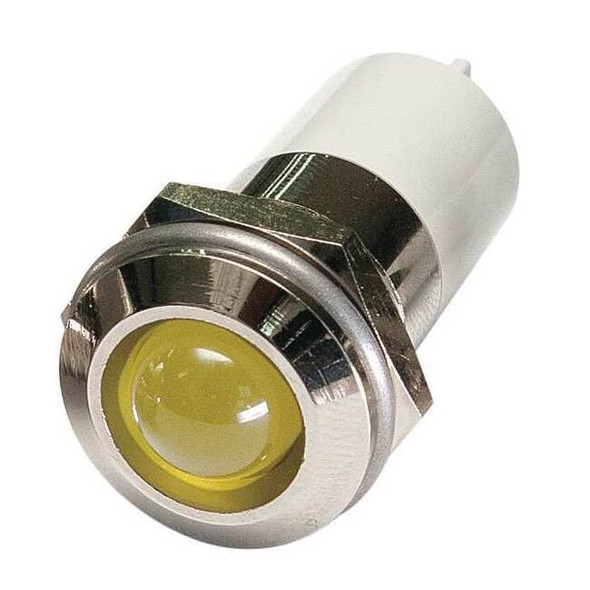 Manufacturer Varies Raised Panel Light, Yellow, 110 V AC 24M152