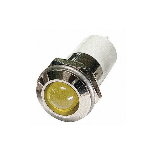 Manufacturer Varies Round Indicator Light,Yellow,120VAC 24M152
