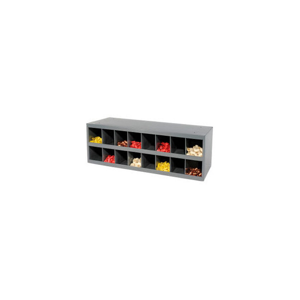 Durham Mfg. Steel Storage Parts Bin Cabinet Open Front 16 Compartments