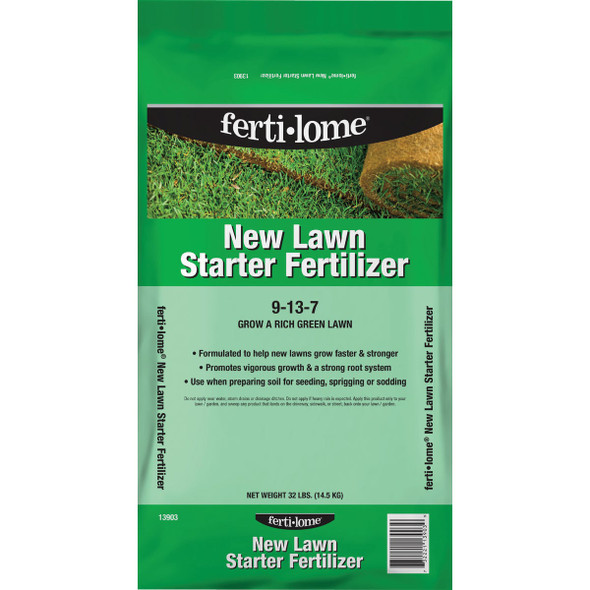 Ferti-lome 32 Lb. 8000 Sq. Ft. 9-13-7 New Lawn Starter Fertilizer 13903