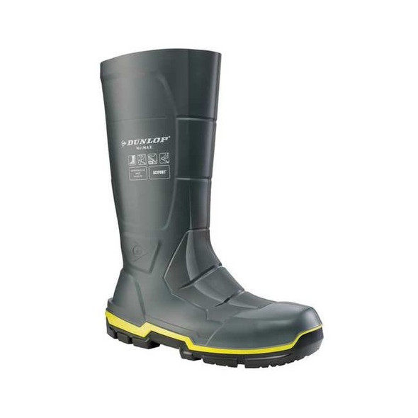 Unisex Acifort MetMax Rubber Boots, Steel Toe, Dark Grey, Men's 6 / Women's 8
