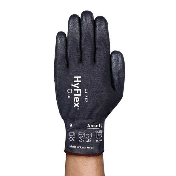 Ansell Cut Resistant Glove,9,18G Black,PR 11-757 Ansell Cut Resistant Glove,9,18G Black,PR 11-757