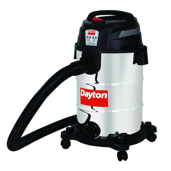 Dayton Shop Vacuum,25 in H,19 in L 61HV90