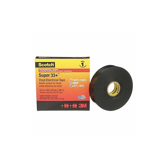 3m ElectricalTape,Black,36ydL,3/4inW 33+-3/4X36YD-1 3m ElectricalTape,Black,36ydL,3/4inW 33+-3/4X36YD-1