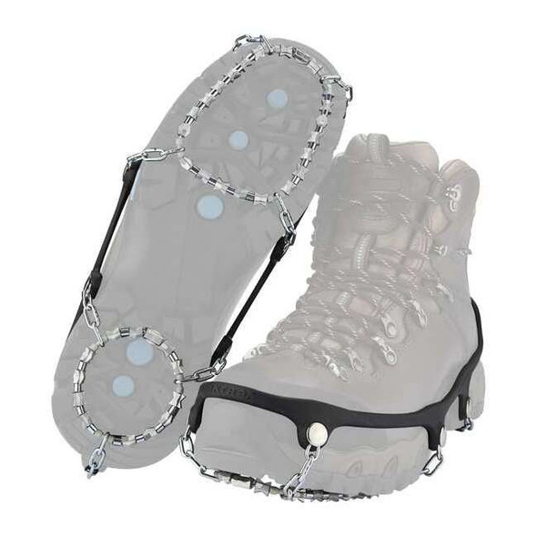Yaktrax FOOTWEAR TRACTION, Ball, Heel, Mid-Sole Coverage, Strap-On, Steel 08532