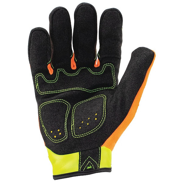 COMMAND IEX-HZI5 Mechanics Gloves, Synthetic Leather Palm, Polyester Back, XL