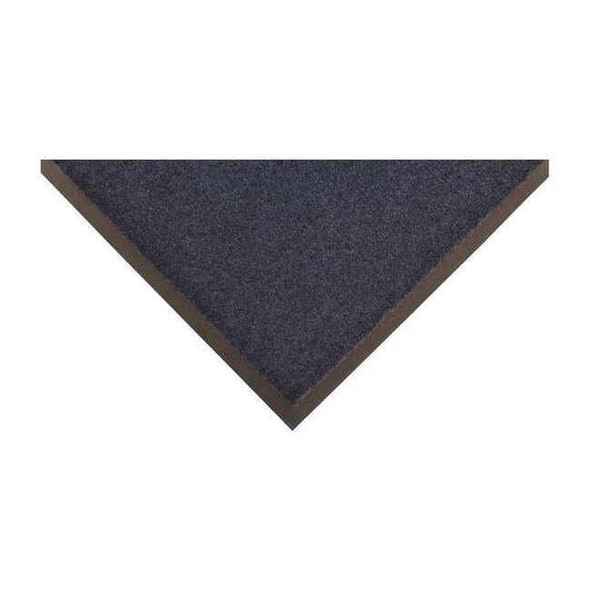 Entrance Mat, Nylon, 3/8 in Thick, Navy Blue, 4 ft W x 6 ft L