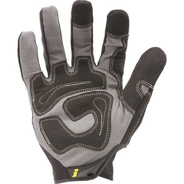 General Utility(TM) Mechanics Gloves, Synthetic Leather Palm, Nylon Back, 2XL, Black