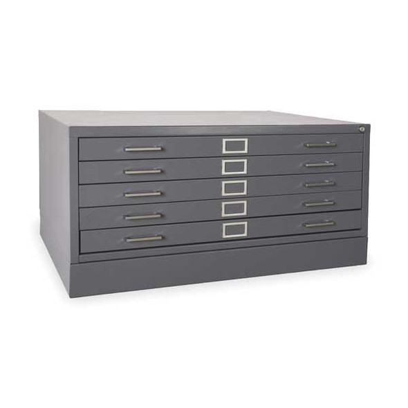 Manufacturer Varies Cabinet,Flat File,5 Drawer,Putty 2CLA7