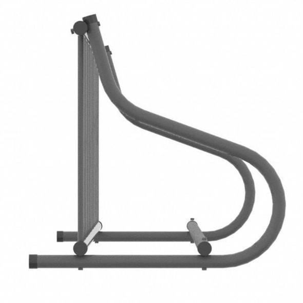 Madrax Bike Rack,1-Sided,4-Bike,48 in.,Silver QS-GR114-G